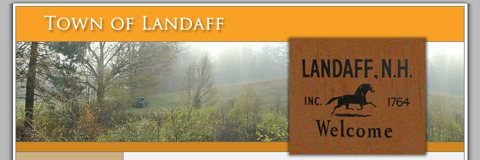 Town of Landaff public notices header